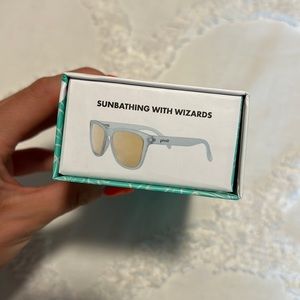 Brand new blue goodr glasses (Sunbathing with wizards)